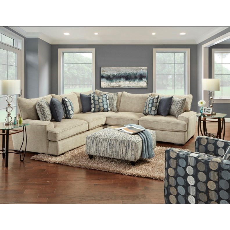Fusion Furniture 2000 Stationary Living Room Group | Wayside Furniture